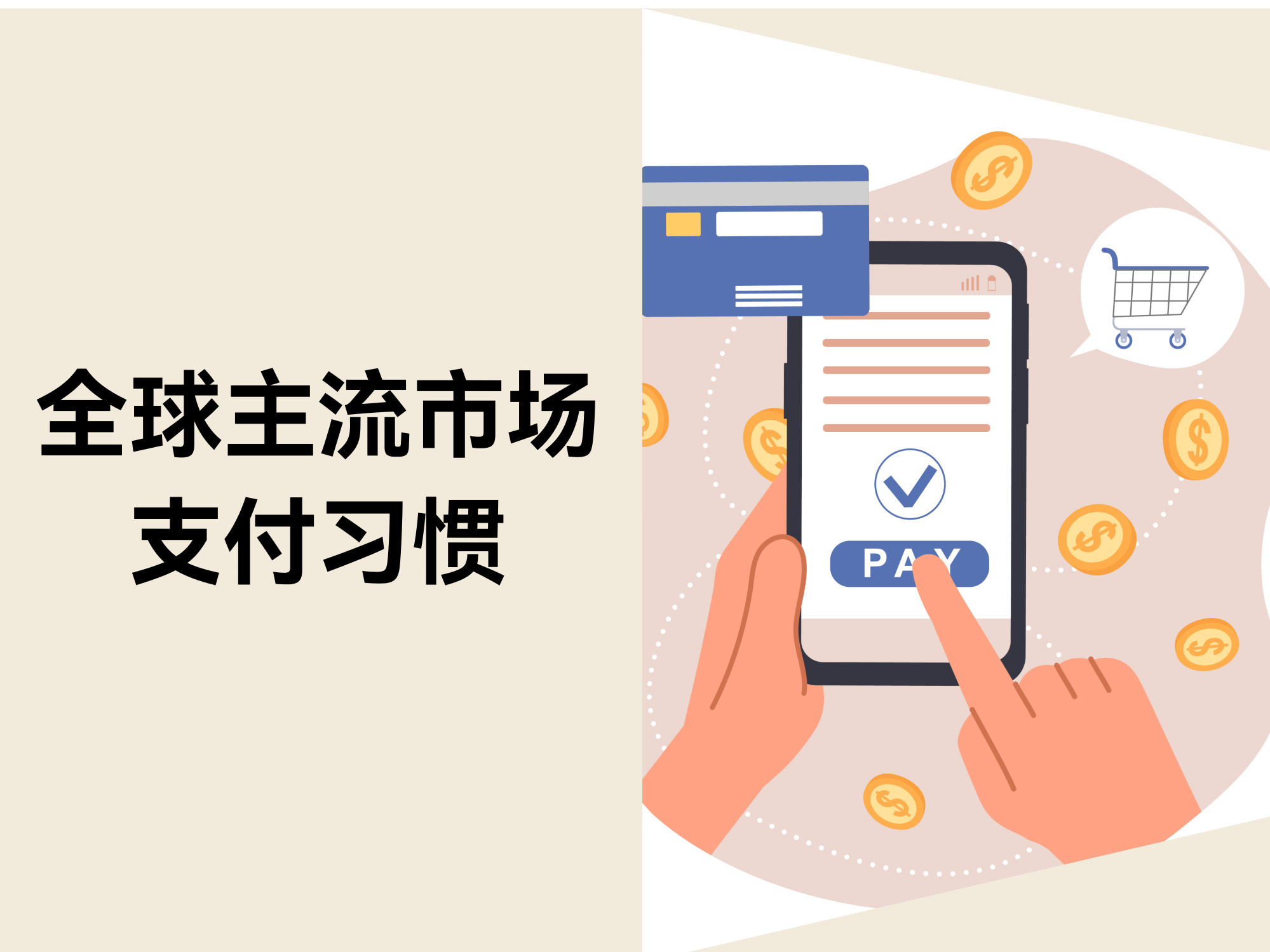 解锁全球主流市场支付习惯，提升转化率与销售额