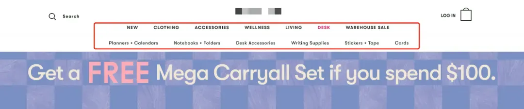 某铺货模式网站导航栏有多个类目 某铺货模式网站导航栏有多个类目